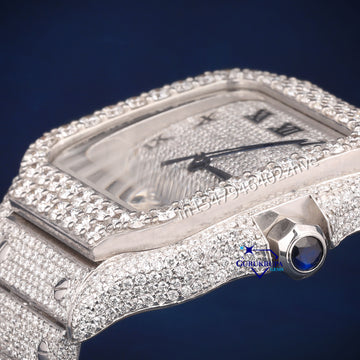 Regular Santos roman dials full white buss down watch