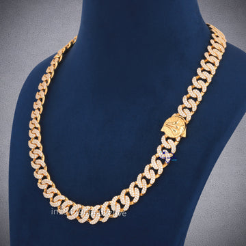20 inch 13 mm custom made full yellow curb chain
