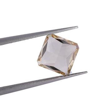 Vivid yellow Square radiant 2.90 ct lab grown loose diamond with vvs clarity-Gurukrupa-Gems
