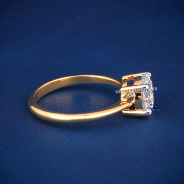 Wedding solitaire round 1.60ct diamond ring Gurukrupa-Gems