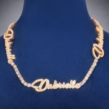 Womens & Mens 16 inch Real Rappers Iced Out Diamond Leaf Cuban Link Chains with Fully Silver Hip Hop Chains Necklace Gurukrupa-Gems