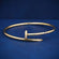 Yellow Gold Diamond Nail Bracelet for Men and Women Gurukrupa-Gems