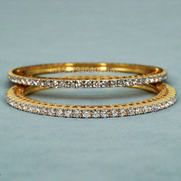 Adorn Your Wrist with Exquisite 14 kt Gold Bangles classy jewelry for women wore at wedding or parties - Gurukrupa-Gems