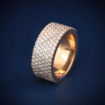Customized Hip Hop Diamond Band for Men VVS Clarity - Gurukrupa-Gems