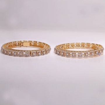 Elevate Your Style with Sophistication jewelry bangles with 14 kt yellow gold vvs clarity diamonds - Gurukrupa-Gems