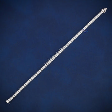 Emerald cut tennis bracelet for women vvs clarity diamonds - Gurukrupa-Gems