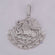 Hip hop diamond pendant crafted in 14 kt white gold with vvs clarity lab grown diamonds-Gurukrupa-Gems