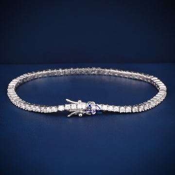 7 inch 3 mm elegant womens tennis bracelet for VVS