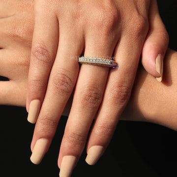Luxurious Engagement Diamonds Band For Women - Gurukrupa-Gems