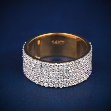 Mens wedding engagement diamond bands - Gurukrupa-Gems
