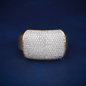 Mens wedding engagement round cuts diamond ring - Gurukrupa - Gems
