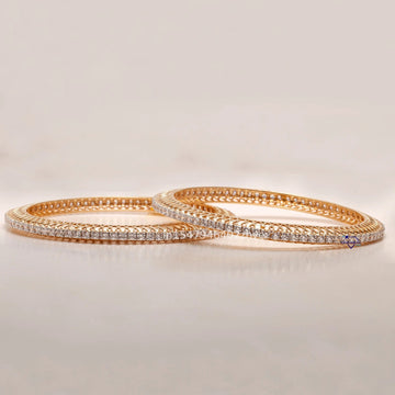 Our Stunning Bangles Collection have 14kt gold indicates lab grown diamonds with VVS clarity - Gurukrupa-Gems
