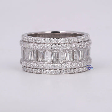 Personalized Custom Design Diamond Band For Unisex VVS Clarity - Gurukrupa-Gems