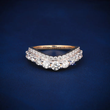Round Cut Diamond Band For Women Anniversary Gift - Gurukrupa-Gems