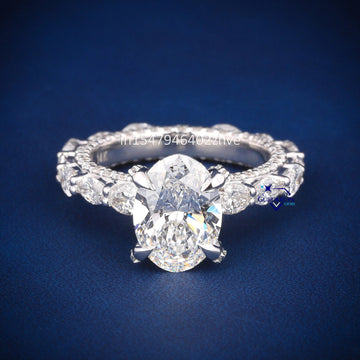 Wedding engagement vvs solitaire diamond ring - Gurukrupa-Gems